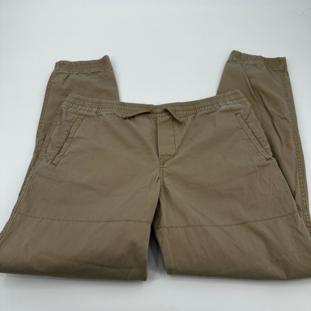 Men's Relaxed Elastic-Waist Joggers - Olive - Picture 2 of 4